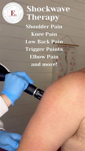 Curious what Shockwave Therapy looks like? ⚡️ Here’s a peek at how it works ➡️ powerful sound waves that break up tension, boost circulation, and speed up healing. Ready to see (and feel) the results for yourself? 📞 Call today to schedule your Shockwave session! | Ember Health & Wellness Center