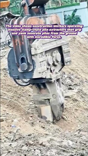 Pile Predators: The Jaw-Dropping Power of Clamp-Style Pile Extractors!