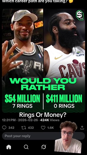 Would you rather win championships, or make a lot of money? #nba #basketball #greenscreen