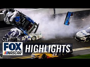 Denny Hamlin wins Daytona 500 as Ryan Newman’s car flips on last lap | NASCAR ON FOX HIGHLIGHTS