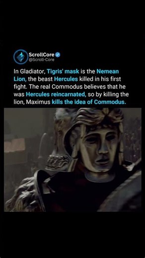 Commodus dressed him as the lion 🦁