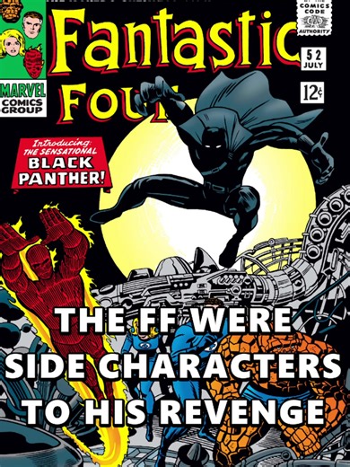 The FF Were Side Characters To Black Panther's Revenge | 365 Days Of #BLACKPANTHER Black Panther gives his tragic hero origin story and plots revenge in issue 53 of the series! The Fantastic Four were just a warm up for his rematch with Ulysses Klaw, the man who took out T'Challa's father! The fate of Wakanda and the sacred Vibranium mound are at stake, but the FF is only just window dressing for this tale of redemption! DAY TWO of 365 BLACK PANTHER comics! This is a recap of a comic book issue,