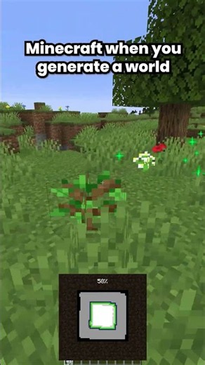 POV: minecraft when you generate a world #minecraft #mojang