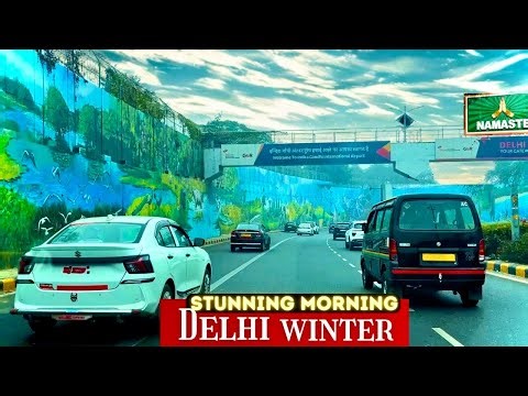 Delhi's Best Winter Morning | Beautiful Wide Roads, Winter Fog & BEST Drive Experience!
