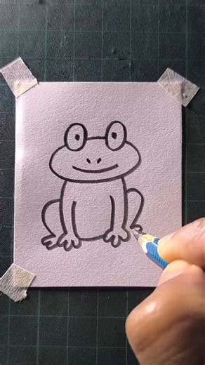 Easy frog drawing | All About Art