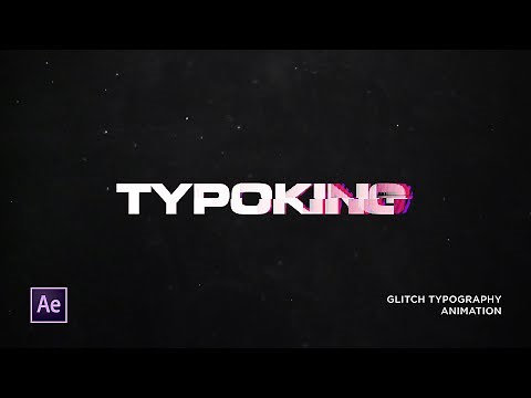 After Effects Tutorial - Glitch Effect Text Animation - Typography Text Animation in After Effects