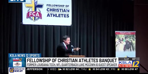 KSLA is live at 35th annual Fellowship of Christian Athletes banquet being held in Bossier City