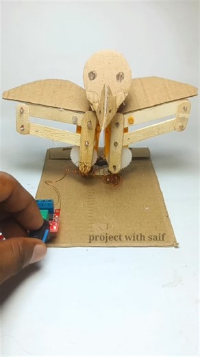 Md. saif on Instagram: "Bird's wings machanism with dc motor #dcmotor #expriment #machanism #motor #science #project #invention #tech #diy #bird"