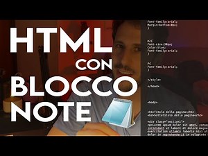 Come creare un file HTML con BLOCCO NOTE? È possibile sviluppare un Sito Web con Blocco Note?