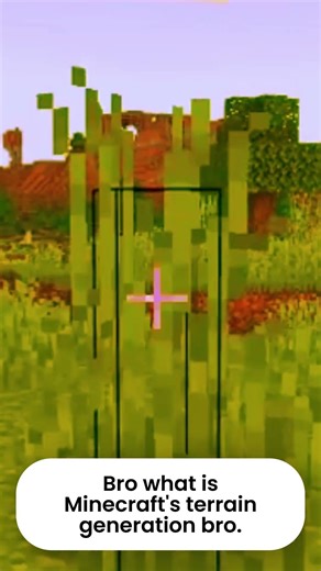 what is Minecraft's terrain generation bro #minecraft #funny #shorts