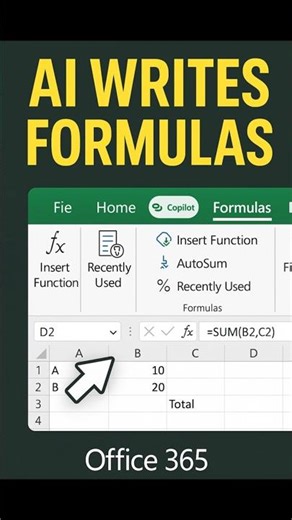 AI Writes Your Excel Formulas Stop Typing Manually #shorts