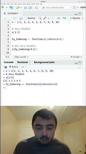 Why R Indexing is Better Than Python Indexing (in my opinion)