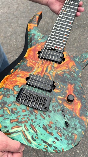 @Schecter Guitar Research USA Custom Shop Sunset Extreme 7-String #coolguitarsincolorado #drumcityguitarland #wheatridgecolorado #schecterguitars #customshop