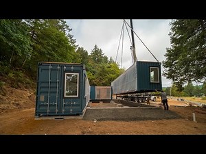Oregon Container Home Build with Matching Garage - From Delivery to Finish