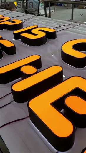 Custom frontlit channel letters #customsignshop