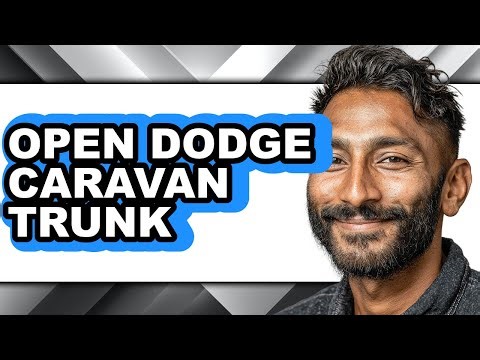 How to Open Dodge Caravan Trunk - Full Guide