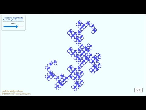 Fractal dragão de Toroide antiprismático hexagonal / Hexagonal antiprism toroid dragon fractal