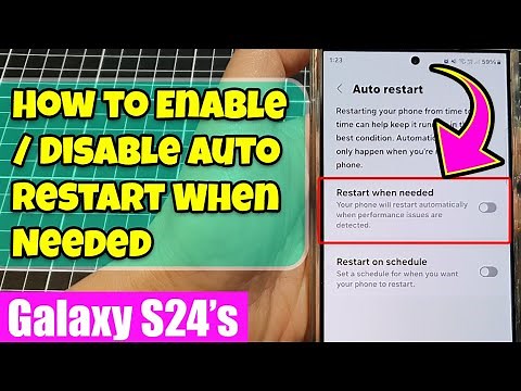 Galaxy S24/S24+/Ultra: How to Enable/Disable Auto Restart When Needed