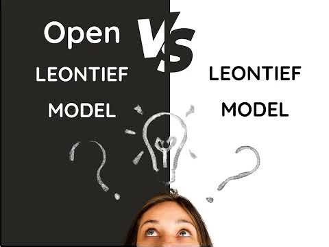 How to Classify a Leontief Model: Open vs. Closed @MathandStat