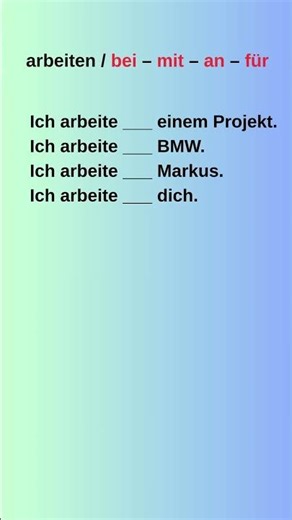 Working with prepositions | Insert the correct preposition! 🇩🇪 Learn German A1–B1