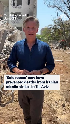 NBC News' Richard Engel reports from the site of an Iranian missile strike where nobody was killed thanks to safe rooms. | NBC News