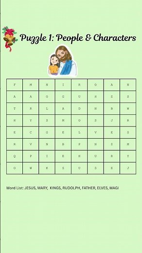 Christmas 2025 word search puzzle
