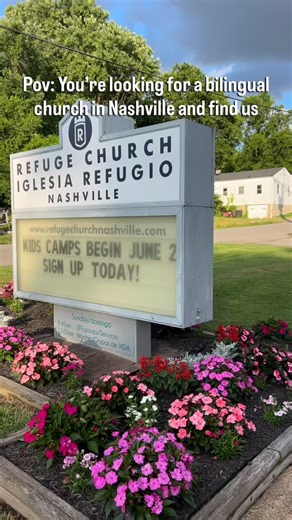 Are you looking for a bilingual Christ centered community? Meet us every Sunday at 10:45am for services and 9:30am for our Bible study groups!☀️📖 Have questions send us a message.💬 ¿Estás buscando una comunidad bilingüe centrada en Cristo? ¡Nos vemos todos los domingos a las 10:45 a. m. para los servicios y a las 9:30 a. m. para nuestros grupos de estudio bíblico!☀️📖 Si tiene preguntas, envíenos un mensaje.💬 | Refuge Church