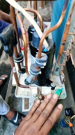 Toshiba AC nitrogen flashing / how to Toshiba air conditioner / AC repairing / AC gas charging