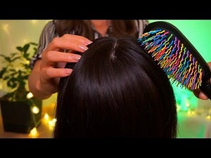 [ASMR] Hair Brushing with 10 different brushes | Relaxation & Satisfying | No Talking