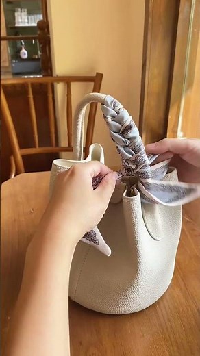 Easy Silk Scarf Hack for Handbags!