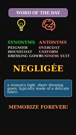 Negligée: The Word for a Delicate Dressing Gown 👗 A Fashion & French Term
