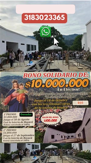 "Todo cuanto hicisteis a uno de estos mis hermanos más pequeños, a mí me lo hicisteis" (Mateo 25:40). La caridad no es solo un gesto, es el corazón de nuestra fe. Hoy, te invitamos a ser las manos de Jesús para nuestros adultos mayores, esos hermanos y hermanas que han construido la Iglesia y nuestra comunidad. Tu Bono de Solidaridad es más que una ayuda; es un acto de amor que completa su Hogar Gerontológico. Piensa en esto: la vejez es el destino común de todos. Mañana seremos nosotros quienes