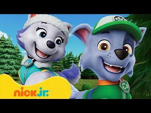 PAW Patrol Forest Rescues! w/ Rocky & Everest 🌲 10 Minutes | Nick Jr. - Videos For Kids
