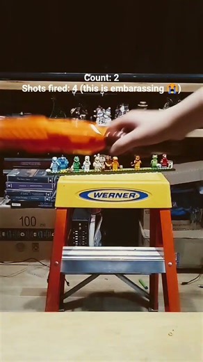 Lego Nerf Gun Challenge! (I did bad 😭)