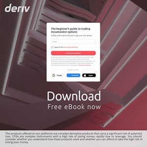Discover a new way to trade with Deriv's accumulator options. Fixed risk, great potential. | Deriv.com