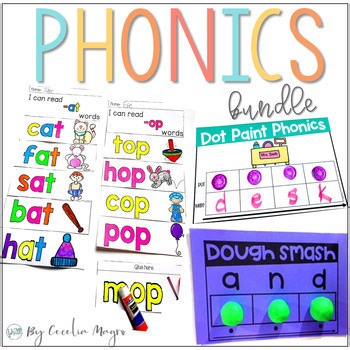 First Grade Phonics BUNDLE Full Year Phonics Curriculum and Activities