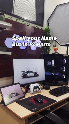 It ain't hard, but ain't easy🤪 #pcsetup #desksetup #gamingpc #redsetup #rgb