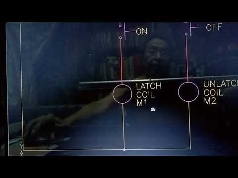 Mechanically held contactor or latching contactor. Wiring diagram and how it function.