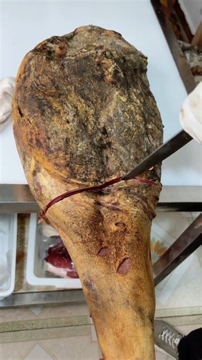 Watch the First Cut Into This $1,000 Dry-Cured Ham! 😳🔪#ham #butcher #jamón #charcuterie