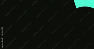 Simple geometric shapes and lines transition animation. Modern moving stroke transition in horizontal direction on white background. Scribbles transition.