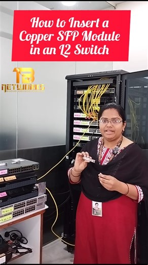 TBN Group Kurnool on Instagram: "How to Insert a Copper SFP Module in an L2 Switch#sfp #ccnp #CCNA #TungabadraNetworks #Juniper"