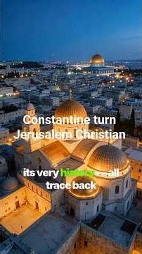 The Roman Emperor Constantine Who Turned Jerusalem Christian #historyshorts #jerusalem
