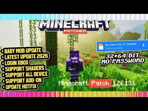 Minecraft Patch 26.13 review | Minecraft Patch 1.26.13.1 | Shader Fix, Baby Mobs Hotfix, and Update