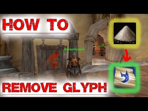 How To Remove Glyph in Dragonflight? #wow #worldofwarcraft
