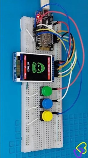 BW16 RTL8720DN 1.8'' TFT Demo ⚡ Dual-Band WiFi #arduino