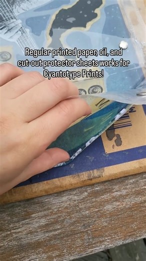 luya's arte | Experimenting with Cyanotype* fabric! This is my second attempt, and what I learned from the first attempt follows: 1) Let the solution... | Instagram