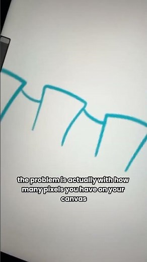 How to fix pixelated lines - Procreate Tutorial