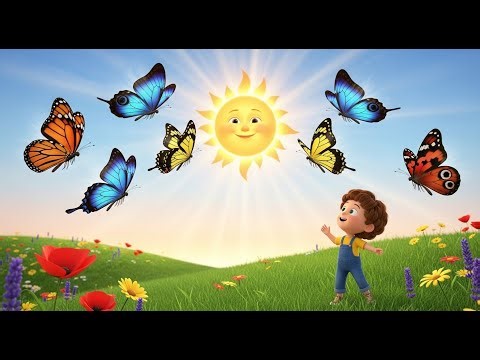 Counting Butterflies in the Garden | Fun Educational Song for Kids