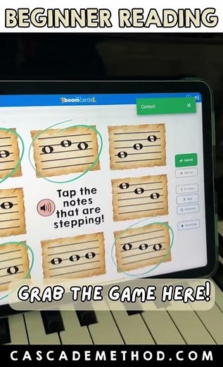 Boom Cards - Working on Directional Reading (Steps and Skips)