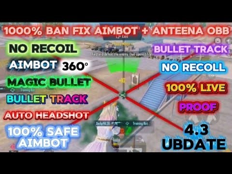 BGMI 4.3 ANTINNA 180° AIMBOT MAGIC BULLET NO RECOIL ANTI RESET OBB [100% Safe No Ban ]